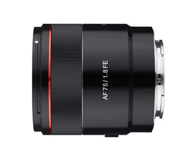 Samyang 75mm f/1.8 FE AF Lens